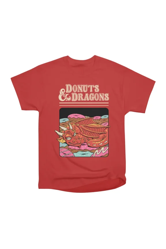 Donuts and Dragons T-Shirt Tee Gift For Him Merch For Her Apparel For Friend