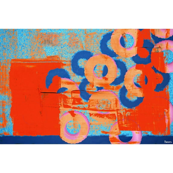 "Donuts in Motion" Painting Print on Wrapped Canvas