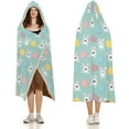 thumbnail image 1 of Donuts with A Fruit Hooded Blanket Soft Fleece Flannel Blanket All Season Blankets for Bed Decorative 60"x80", 1 of 6