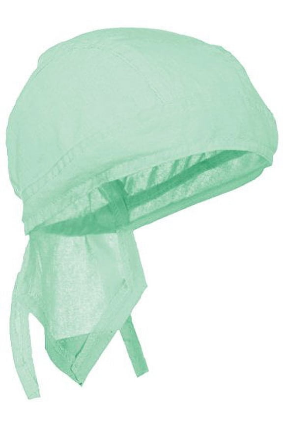 Doo Durag Chemo Head Wrap Bandana Skull Cap Motorcycle Solid Color (Mint Green Solid Color Do Rag)