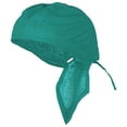 thumbnail image 1 of Doo Durag Chemo Head Wrap Bandana Skull Cap Motorcycle Solid Color (Teal Green Solid Do Rag), 1 of 1