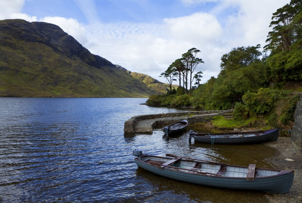 Doo Lough Delphi County Galway Ireland Canvas Art - George Munday Design Pics (19 x 12)
