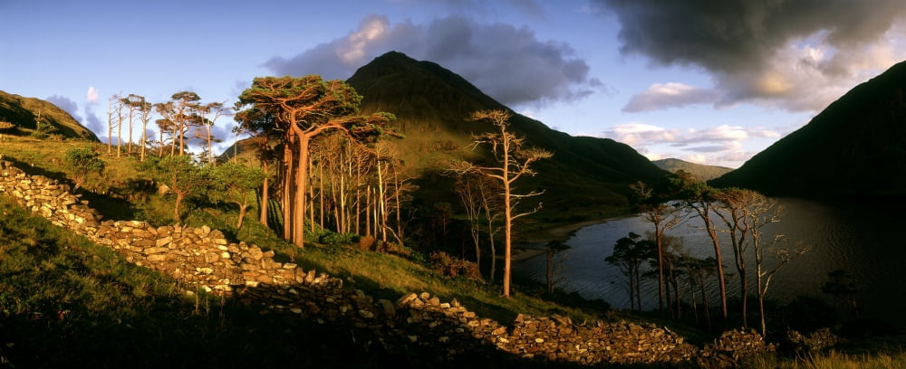 Doo Lough Pass County Mayo Ireland Canvas Art - The Irish Image Collection Design Pics (31 x 12)