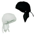 thumbnail image 1 of Doo Rag Du Rag Do Cotton Bandana Chemo Cap (White and Black), 1 of 1