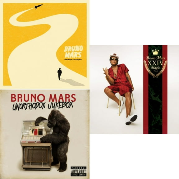 Doo Wops & Hooligans & Unorthodox Jukebox & 24K Magic [LP Vinyl Bundle]
