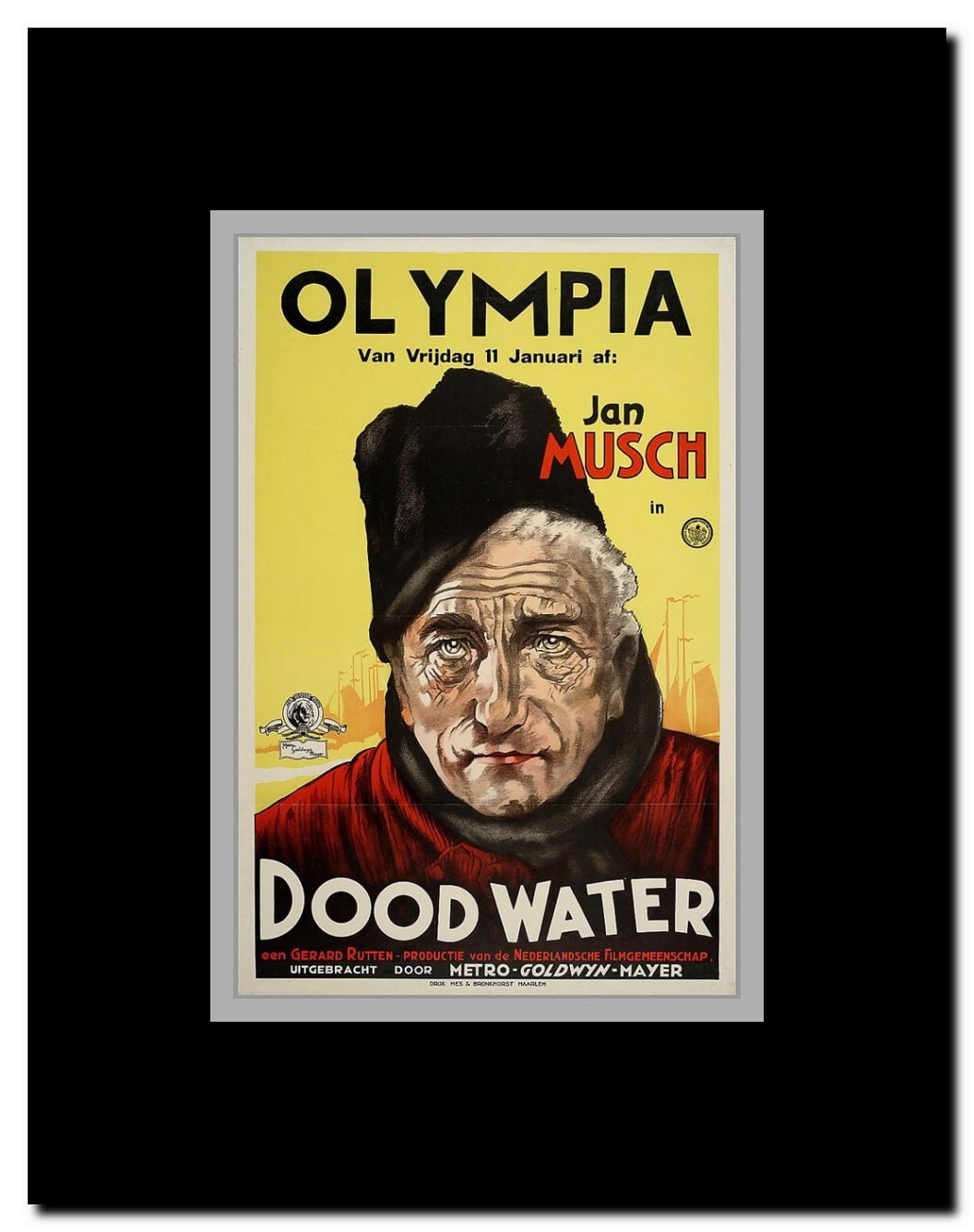 Dood water Framed Movie Poster