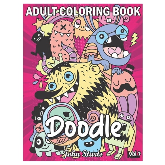 Doodle : An Adult Coloring Book Stress Relieving Doodle Designs Coloring Book with 25 Antistress Coloring Pages for Adults & Teens for Mindfulness & Relaxation (Volume 7) (Paperback)