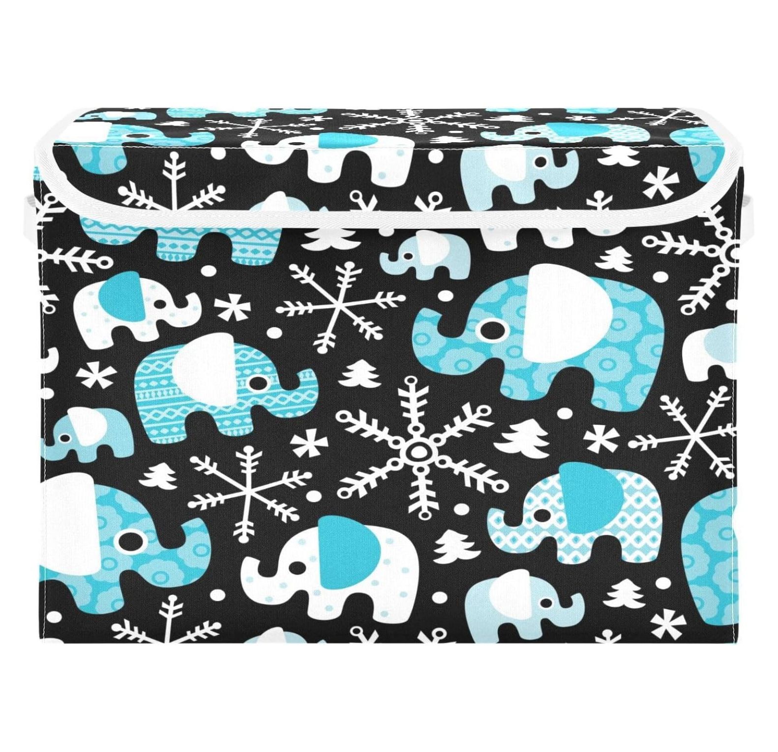 Doodle Animal Elephant Foldable Storage Box Large Cube Organizer Bins