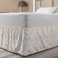 thumbnail image 1 of Doodle Bed Skirt, Childlike Drawing of Children Sun Tent Various Other Child Friendly Things, Elastic Bedskirt Dust Ruffle Wrap Around for Bedding Decor, 4 Sizes, Multicolor, by Ambesonne, 1 of 2