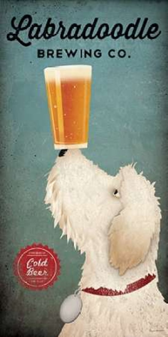 Doodle Beer Double Canvas Art - Ryan Fowler (10 x 20)