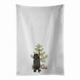 thumbnail image 1 of Doodle Black #3 Christmas White Kitchen Towel Set of 2 19 in x 28 in, 1 of 3