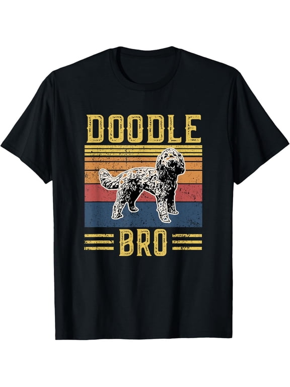 Doodle Bro Brother Aussie And Goldendoodle Casual Design For Celebration Moments T-Shirt, Size S-5XL