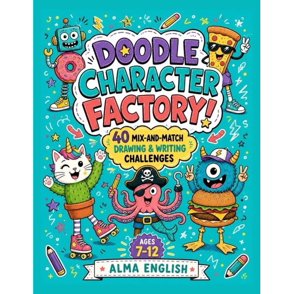 Doodle Character Factory!: 40 Mix-and-Match Drawing & Writing Challenges, (Paperback)