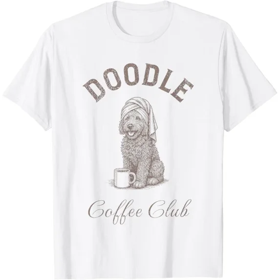 Doodle Coffee Club T-Shirt Unisex S-5XL Hot Trending Shirt Birthday Gift