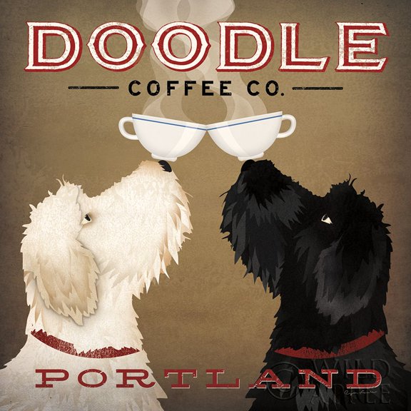 Doodle Coffee Double IV Portland Poster Print by Ryan Fowler (24 x 24) # 24645
