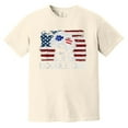 thumbnail image 1 of Doodle Dad Goldendoodle Patriotic 4th of July Dog Dad Comfort Color T-Shirt, 1 of 4
