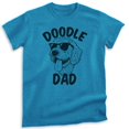 thumbnail image 1 of Doodle Dad T-shirt, Unisex Men's Shirt, Golden Doodle Owner, Best Dog Dad Gift, Heather Blue, XX-Large, 1 of 6