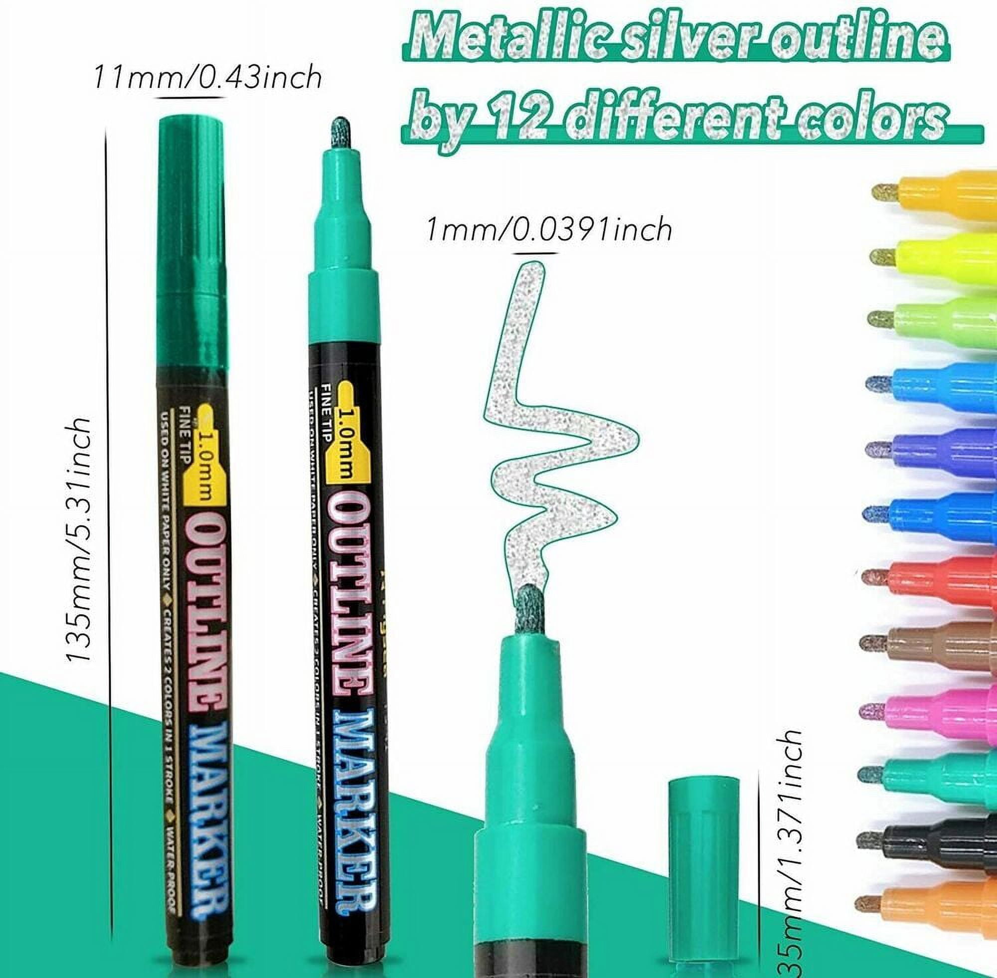 Creative Double Line Art Pens Calligraphy Journal Drawing School Office  Supplies