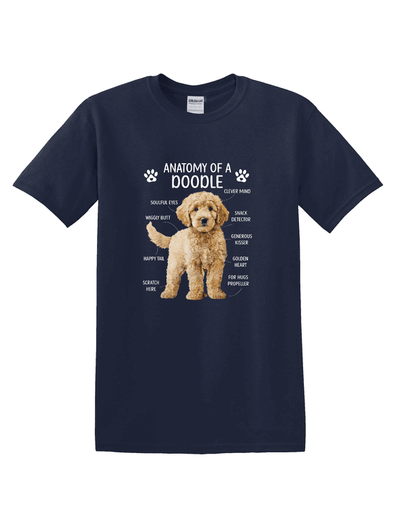 Doodle Dog Anatomy Goldendoodle Owner Graphic T-Shirt