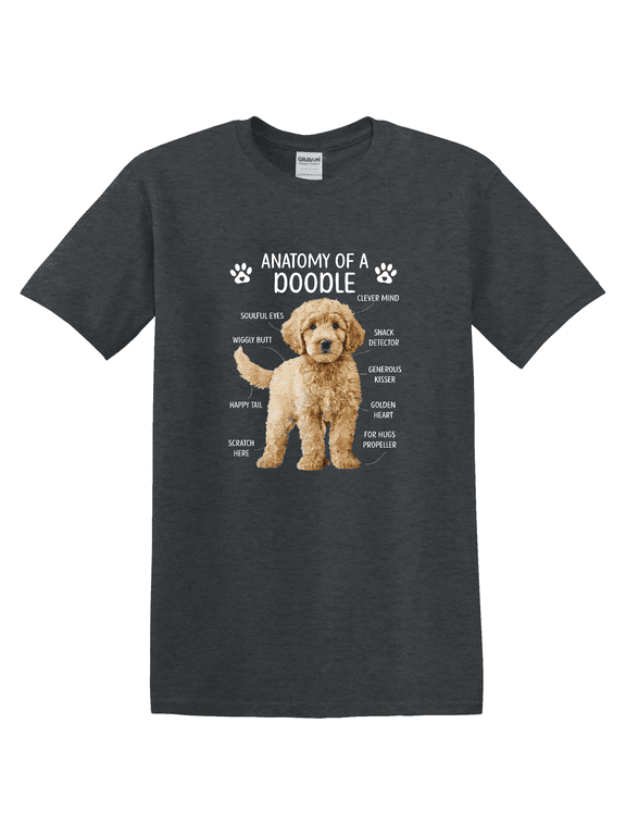 Doodle Dog Anatomy Goldendoodle Owner Graphic T-Shirt