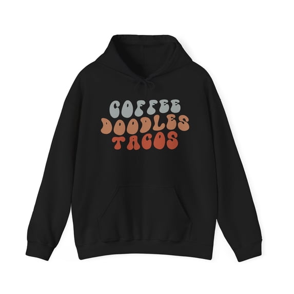 Doodle Dog Mom Dad Retro Hoodie, Gifts, Hooded Sweatshirt