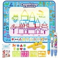 thumbnail image 1 of GPED Doodle Drawing Mat, 40 x 32 inch Large Aqua Magic Water Drawing Mat Toy Gifts for Boys Girls Kids Painting Writing Pad Educational Learning Toys for Toddler 3 4 5 6 Years Old（Alphabet）, 1 of 8