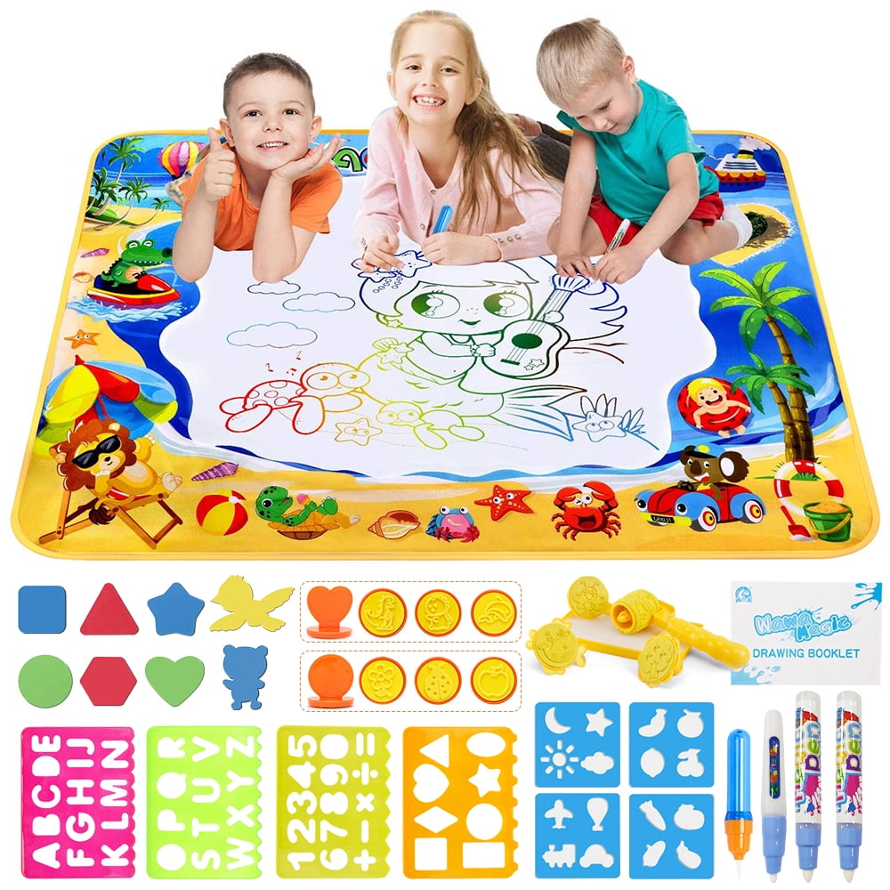 Toys for 2-10 Year Old Boys Girls,Water Drawing Mat for Kids Age 2-8 Kids  Gifts Educational Toys 