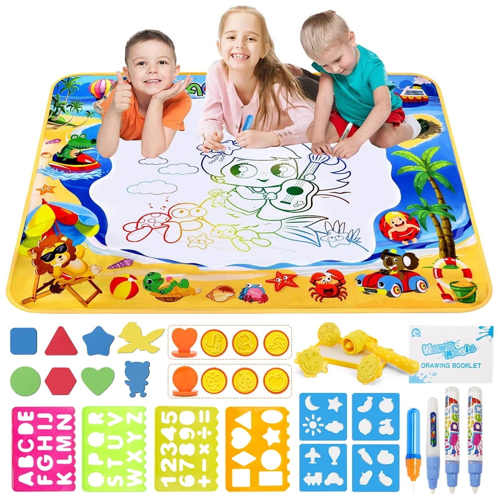 Doodle Drawing Mat 40 x 32 inch Large Aqua Magic W