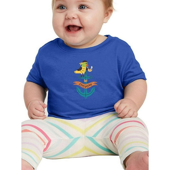 Doodle Explorer Parrot At Anchor T-Shirt Infant -Image by Shutterstock, 6 Months