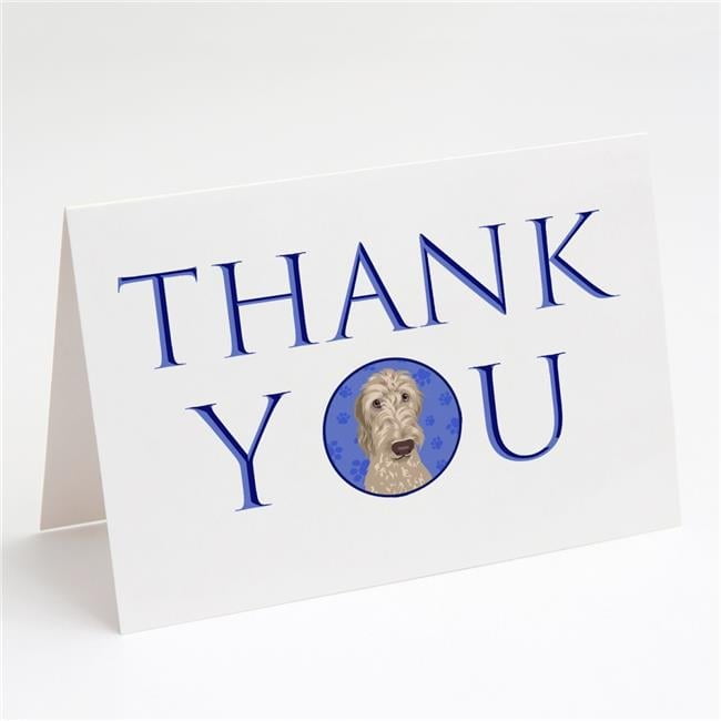 Doodle Fawn #4 Thank You Greeting Cards and Envelopes Pack of 8 7 in x 5 in