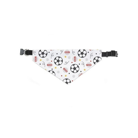 Doodle Football Cartoon Pattern Bandana -Image by Shutterstock, Small