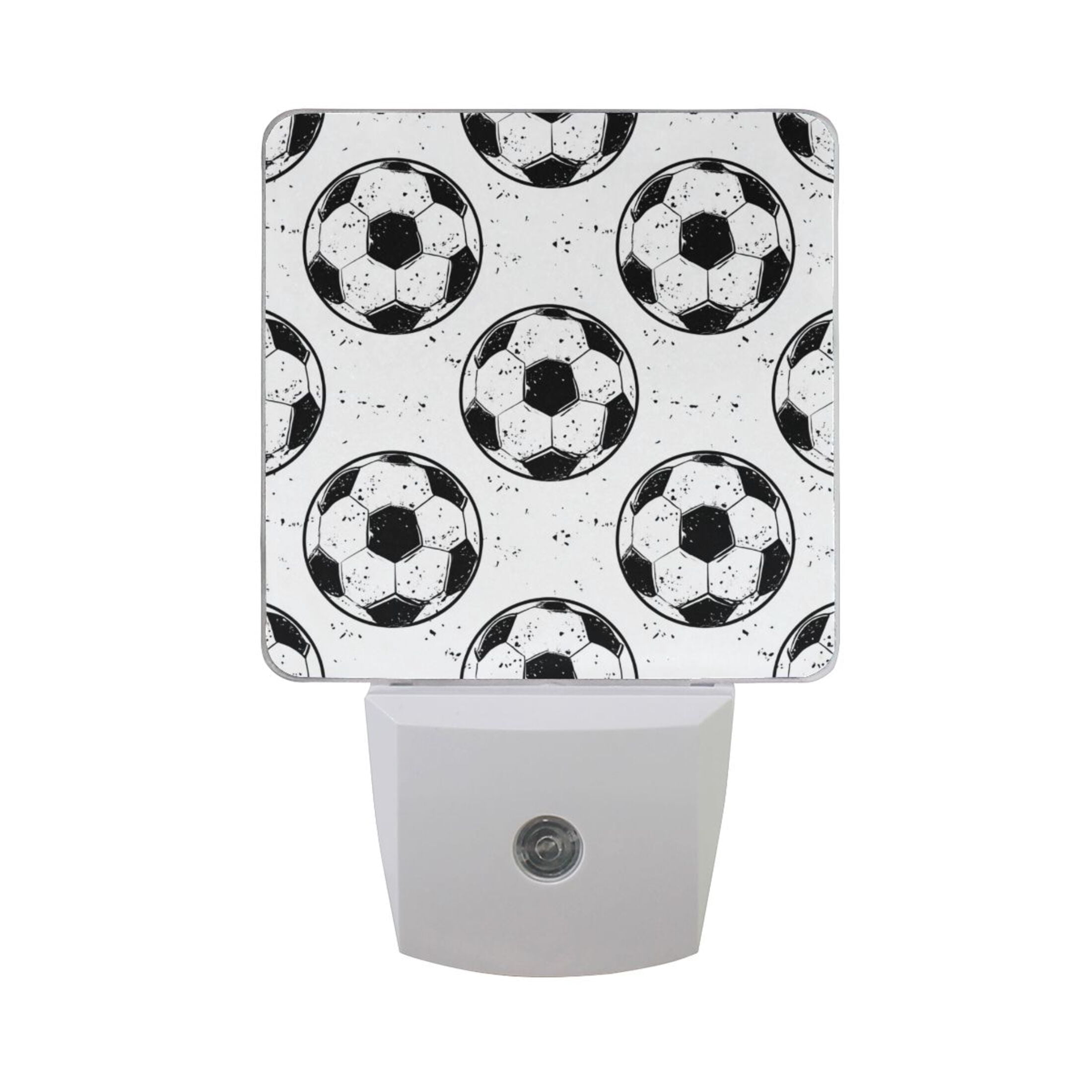 Doodle Football Patterns LED Night Light Sensor Lamp Plug-in Adjustable ...