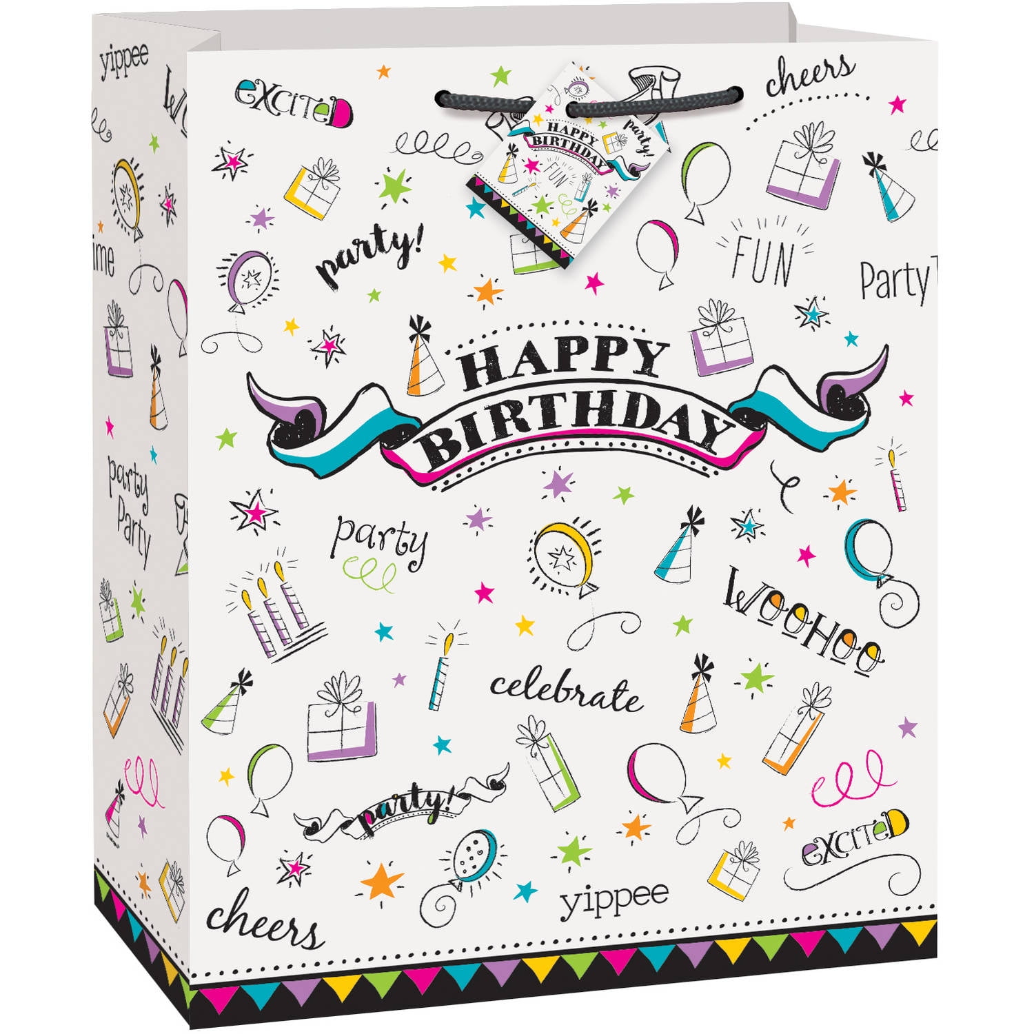 Doodle Happy Birthday Gift Bag