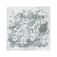 thumbnail image 1 of Doodle Head Scarf, Monochrome Art Easter, Head Wrap, 3 Sizes, by Ambesonne, 1 of 2
