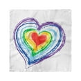 thumbnail image 1 of Doodle Head Scarf, Nested Rainbow Heart, Head Wrap, 3 Sizes, by Ambesonne, 1 of 2
