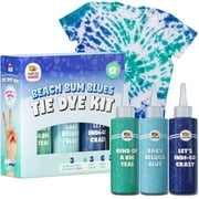 Doodle Hog Aqua & Blue Beach Bum Blues Tie Dye Craft Kit 9 Piece