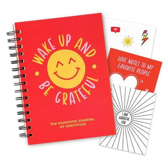 Doodle Hog Gratitude Journal for Kids, Teens - 100 Page Diary With Writing Prompts. Affirmation Journal Includes Stickers & Unique Gratitude Poster. Gifts Ideas for 10 11 12 Teenagers