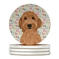 thumbnail image 1 of Doodle Liver #3 Christmas Large Sandstone Coasters Pack of 4 4 in x 4 in, 1 of 3