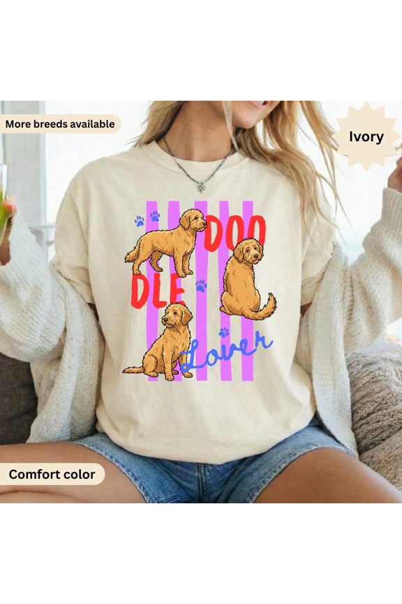 Doodle Lover T-Shirt, Goldendoodle Mom Gift, Cute Labradoodle Shirt for Pet Owners, Dog Lover Tee, Puppy Parent Present