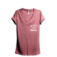 thumbnail image 1 of Doodle Mama Women's Fashion Relaxed V-Neck T-Shirt Tee Heather Rouge 2X-Large, 1 of 3