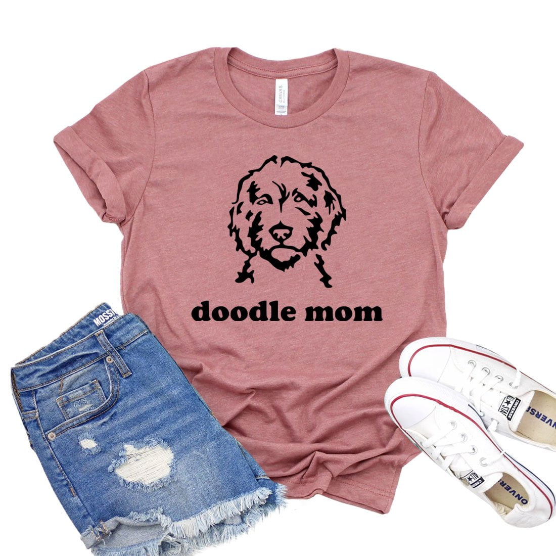 Doodle Mom Dog Paw T-Shirt - Goldendoodle Gift Doodle Mom Dog Paw T-Shirt - Goldendoodle Gift