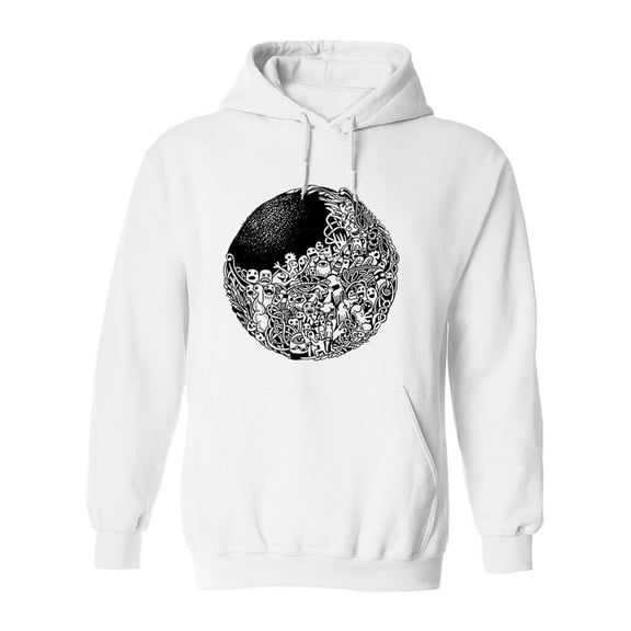 Doodle Monster   Hoodie Men -Image by Shutterstock, Male Large