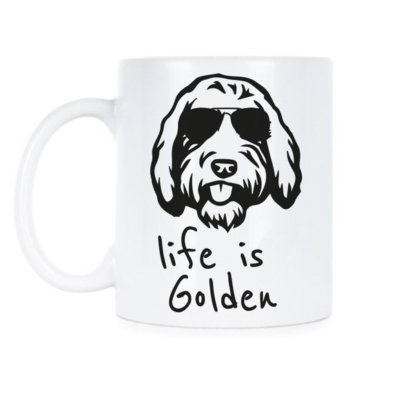 Doodle Mug L1ife is Golden Goldendoodle Goldendoodle Mug Golden Doodle Doodle Mama