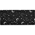 thumbnail image 1 of Doodle Night Sky Moon Star Large Gaming Mouse Pad Big Mousepad Mice Keyboard Mat with Non-Slip Rubber Base for Computer Laptop Home & Office, 35.4 X 15.7 inch, 1 of 5