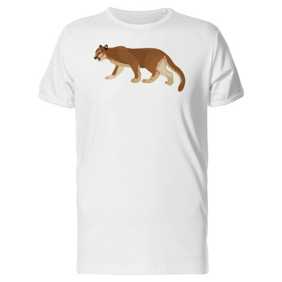Doodle Of Cougar T-Shirt Men -Image by Shutterstock, Male Small