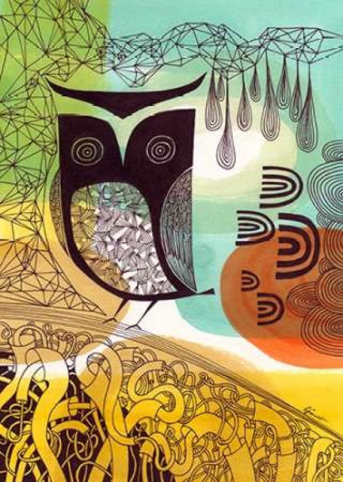 Doodle Owl Canvas Art - Richard Faust (20 x 28)