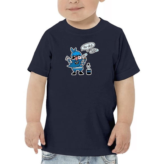 Doodle Pirate Eye Patch T-Shirt Toddler -Image by Shutterstock,  4 Toddler