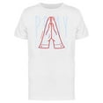 thumbnail image 1 of Doodle Pray Hand T-Shirt Men -Image by Shutterstock, Male Medium, 1 of 2