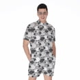 thumbnail image 1 of Doodle Sheep Pattern Short Sleeve Men'S Rompers Casual Summer Jumpsuits Outfit, 1 of 4