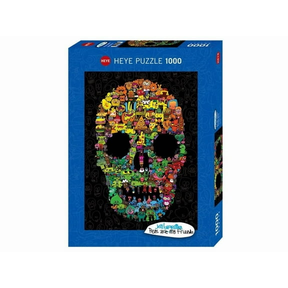 Doodle Skull 1000-Piece Puzzle